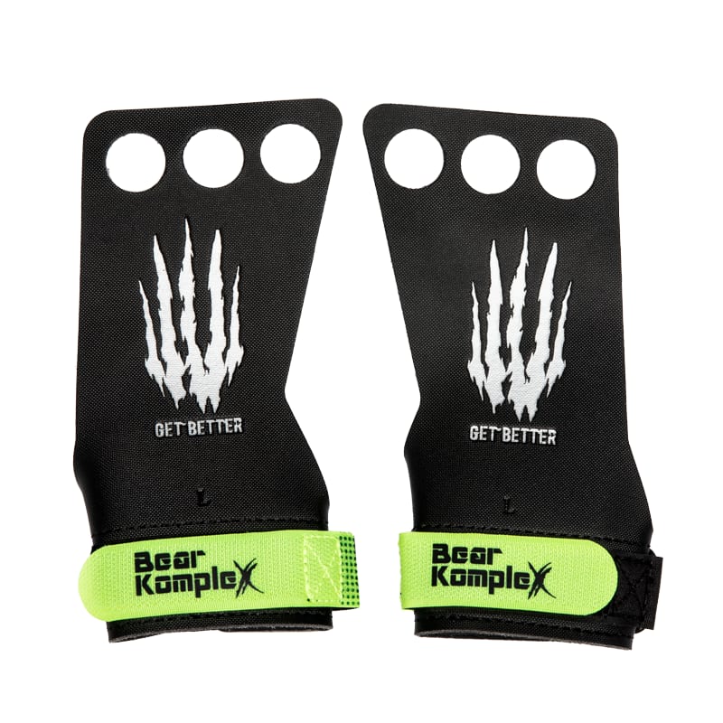 Bear KompleX 3 Hole Hand Diamond Grips Black Rogue Fitness GB